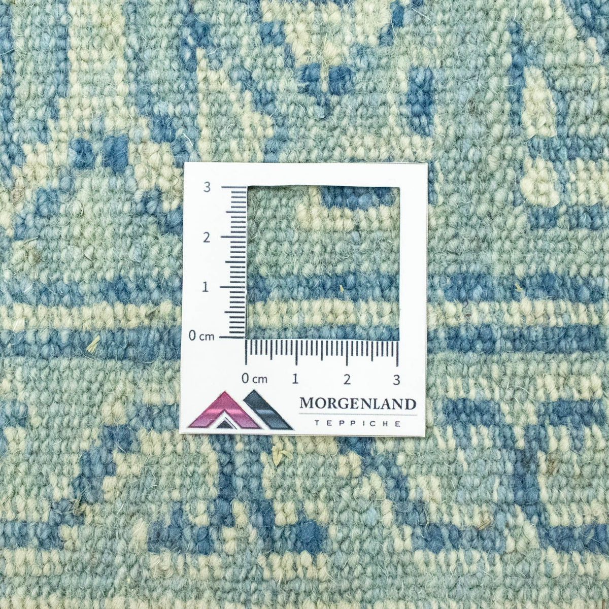 Designermatta - 301 x 258 cm - ljusblå