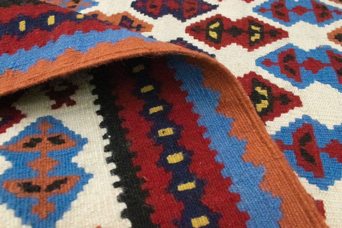 Kelim-matta - gammal - 221 x 114 cm - beige