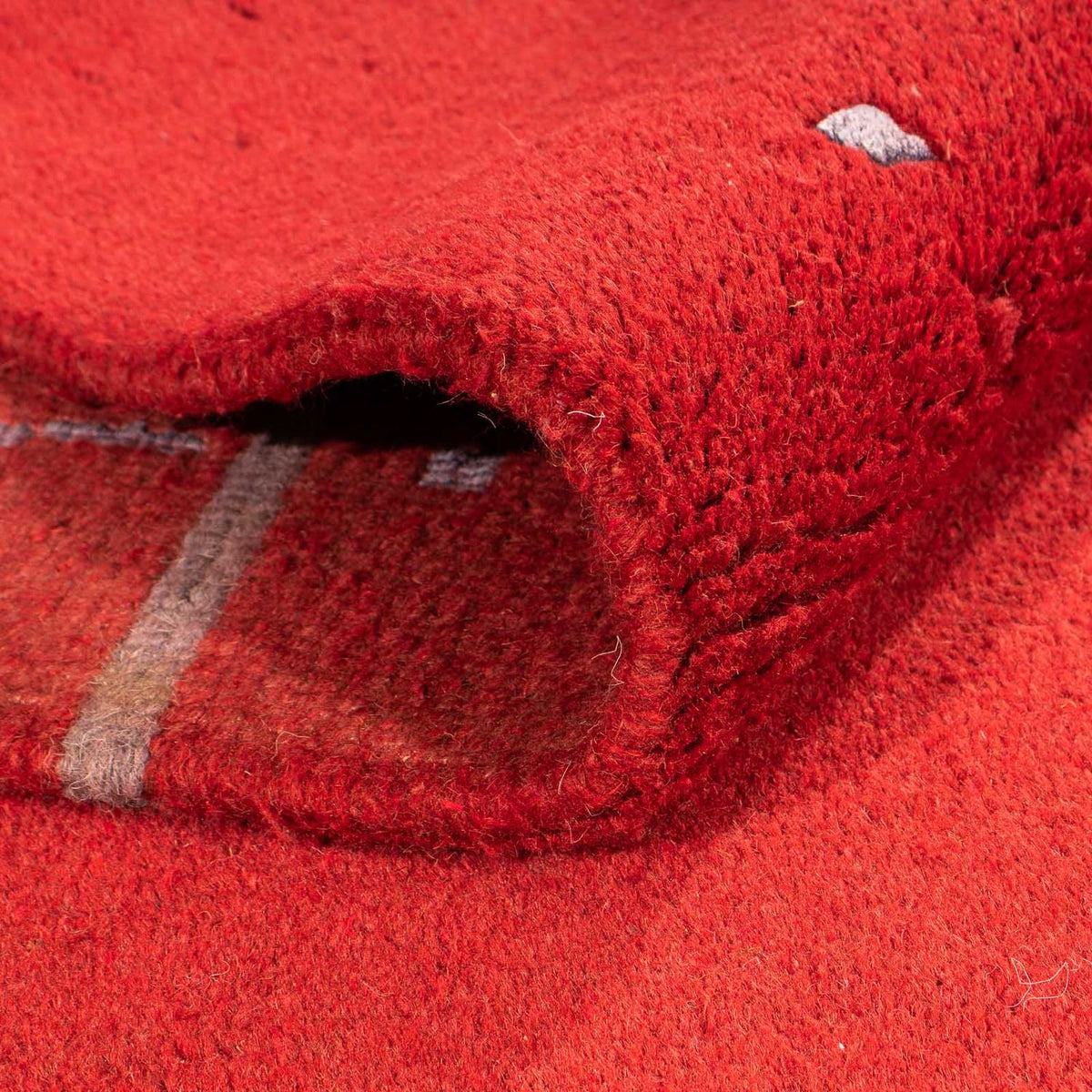 Nepal mattan - 228 x 162 cm - röd