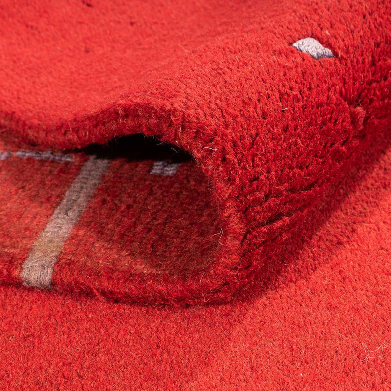 Nepal mattan - 228 x 162 cm - röd