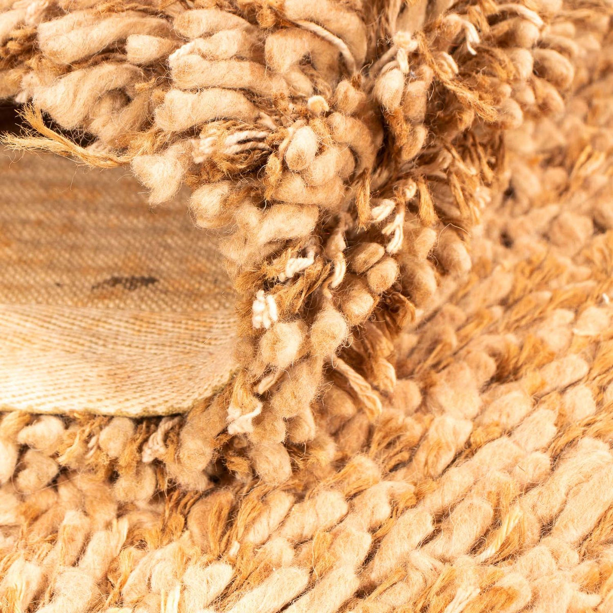 Hög luggmatta - 200 x 140 cm - beige