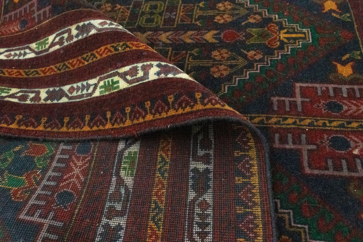 Afghansk matta - 140 x 100 cm - blå