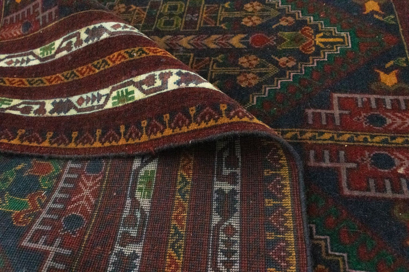 Afghansk matta - 140 x 100 cm - blå