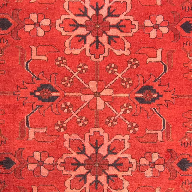 Afghansk matta - Hatshlu - 296 x 210 cm - mörkröd