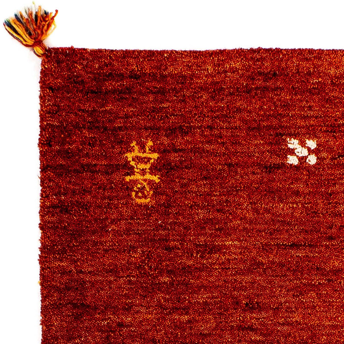 Gabbeh-matta - Indus - 90 x 60 cm - mörkröd