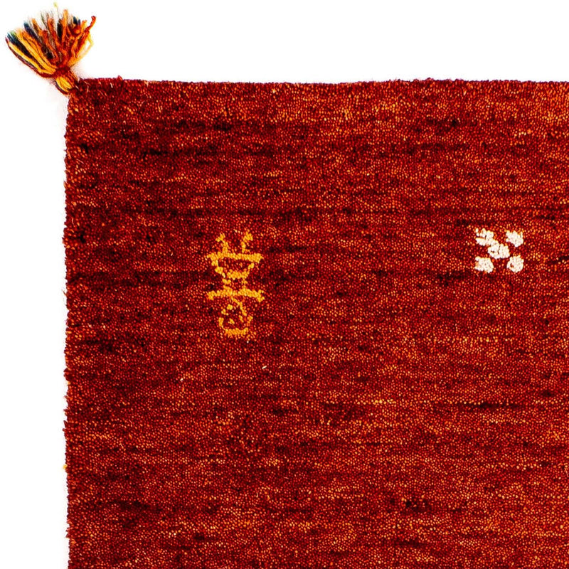 Gabbeh-matta - Indus - 90 x 60 cm - mörkröd