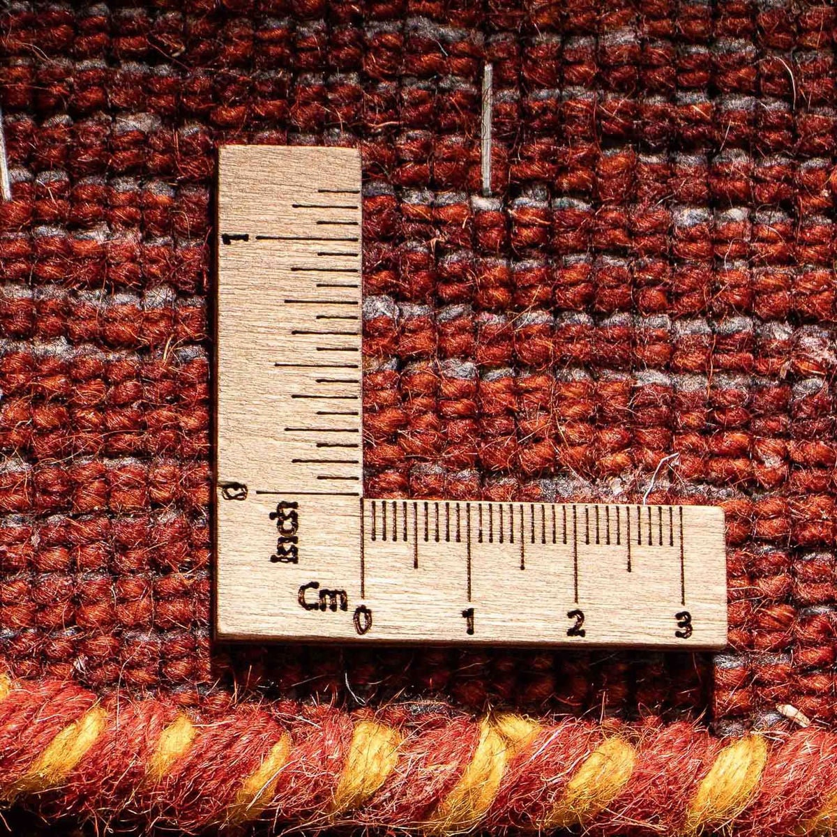 Gabbeh-matta - Indus - 90 x 60 cm - mörkröd