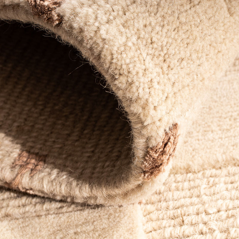 Nepal mattan - 90 x 60 cm - beige