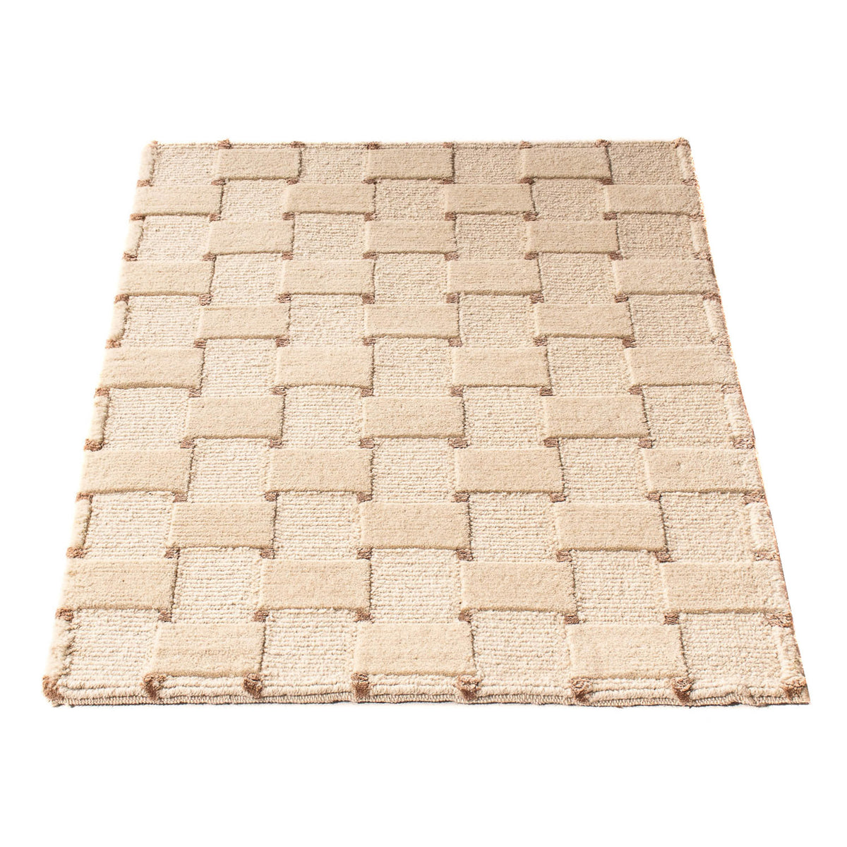 Nepal mattan - 90 x 60 cm - beige