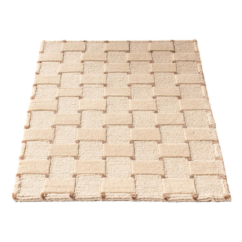 Nepal mattan - 90 x 60 cm - beige