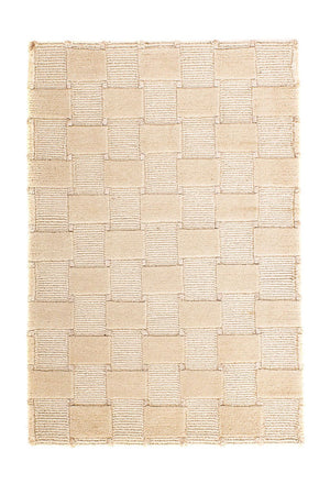 Nepal mattan - 90 x 60 cm - beige