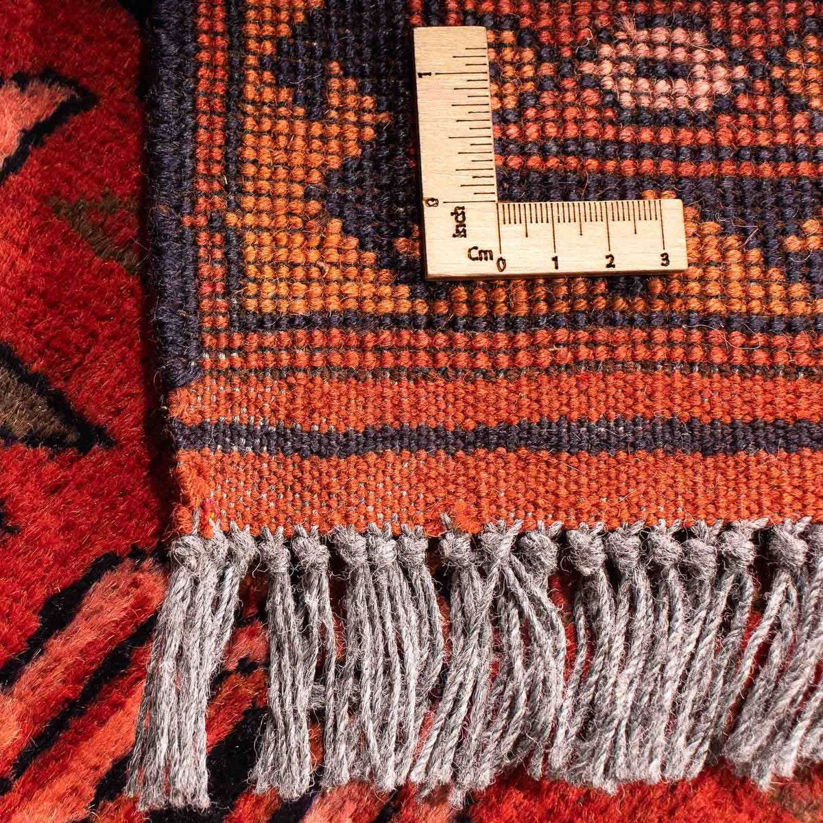 Afghansk matta - Hatshlu - 300 x 205 cm - ljusröd