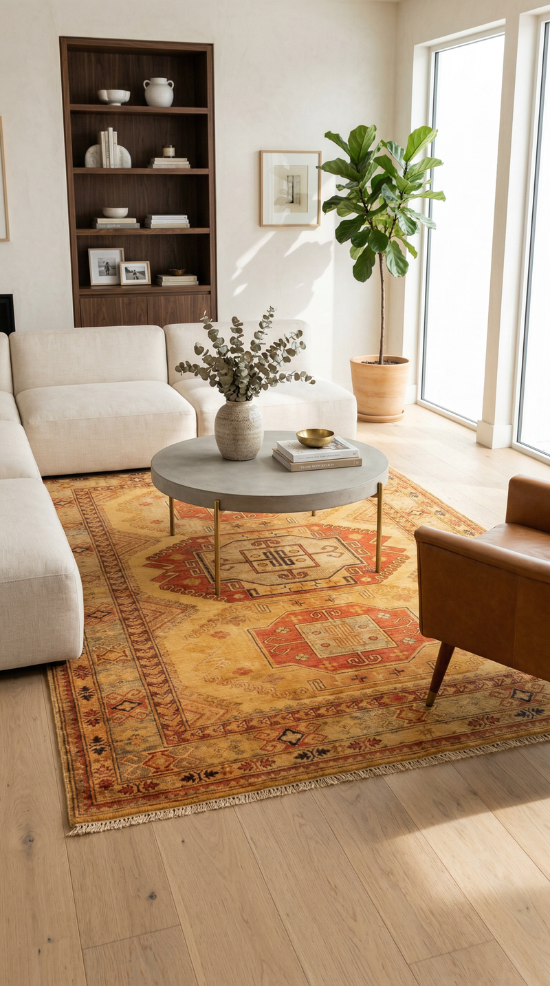 Ziegler Carpet - Kazak - 253 x 183 cm - guld