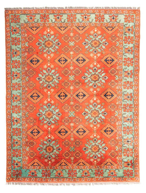 Afghansk matta - Hatshlu - 273 x 213 cm - ljusröd