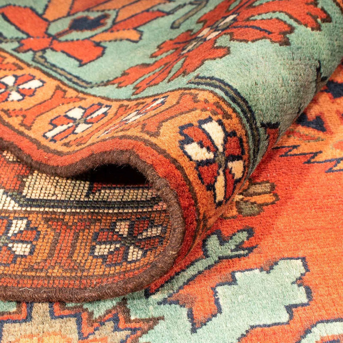 Afghansk matta - Hatshlu - 273 x 213 cm - ljusröd