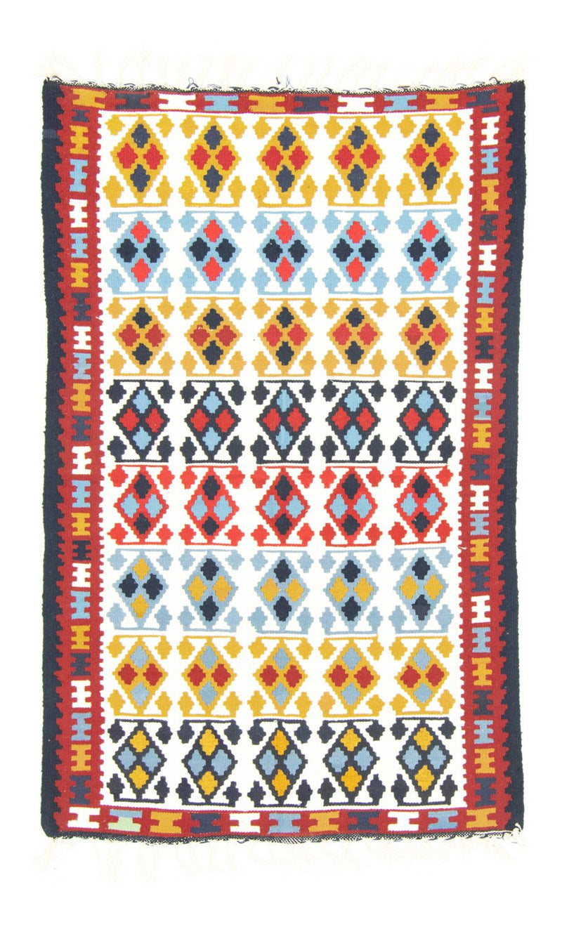 Kelim-matta - gammal - 150 x 94 cm - beige