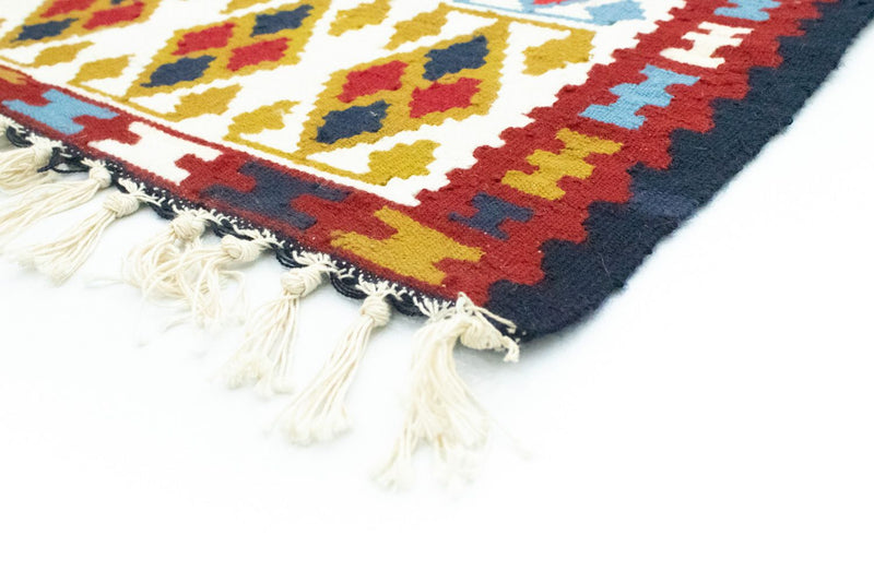 Kelim-matta - gammal - 150 x 94 cm - beige