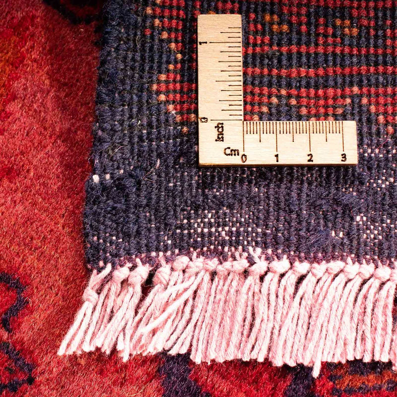 Afghansk matta - Hatshlu - 290 x 200 cm - röd