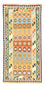 Runner Kelim Carpet - orientalisk matta - 256 x 128 cm - färgad