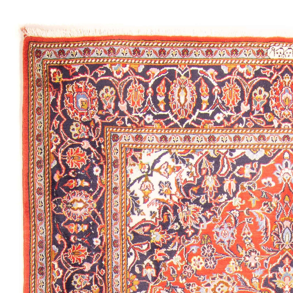 Persiska mattor - Keshan - 217 x 139 cm - ljusröd