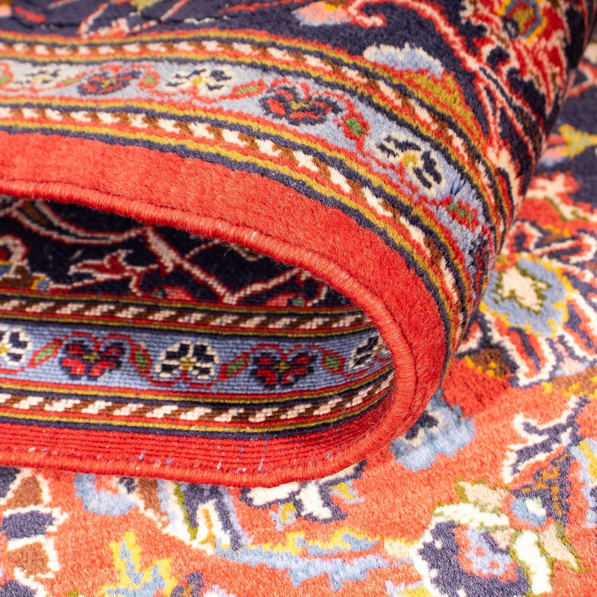 Persiska mattor - Keshan - 217 x 139 cm - ljusröd