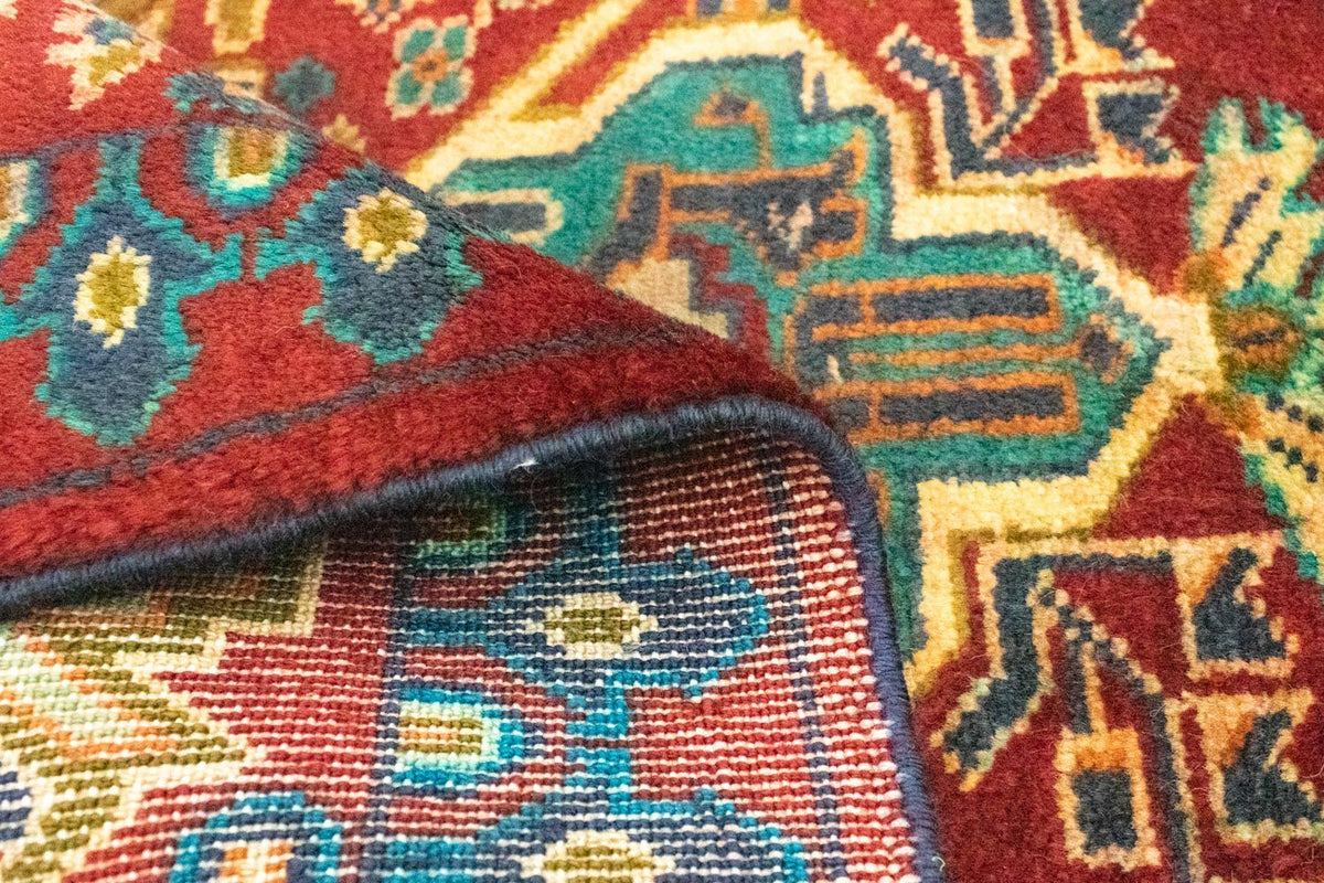 Turkaman-matta - 89 x 63 cm - röd