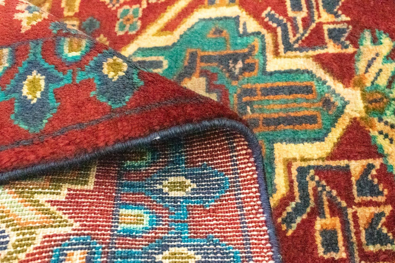 Turkaman-matta - 89 x 63 cm - röd