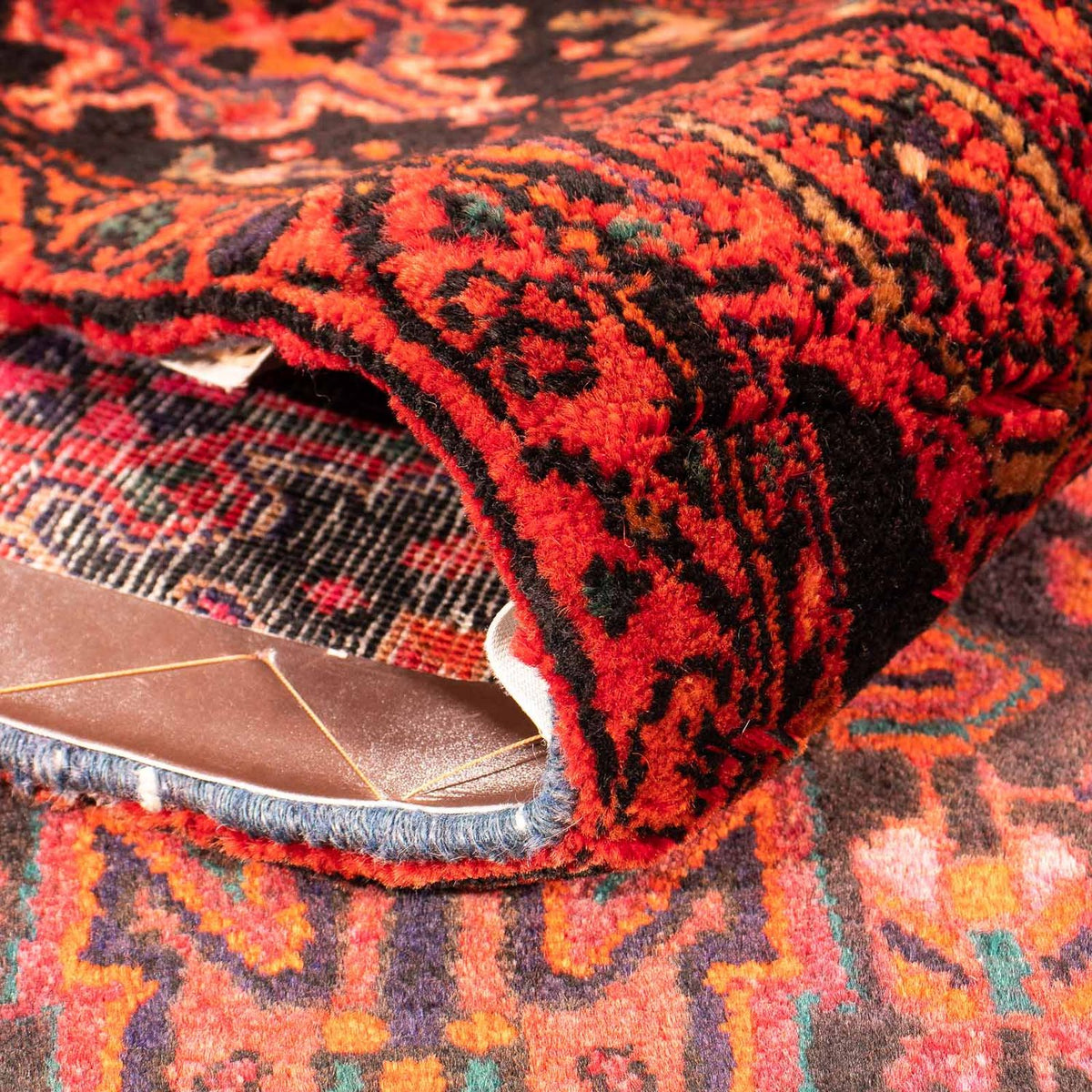 Runner Persisk matta - Nomadic - 238 x 127 cm - mörkröd