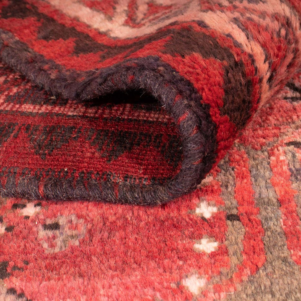 Persisk matta - Nomadic - 242 x 174 cm - mörkröd