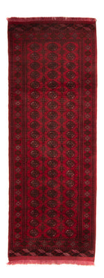 Runner Afghansk matta - Bukhara - 280 x 106 cm - mörkröd