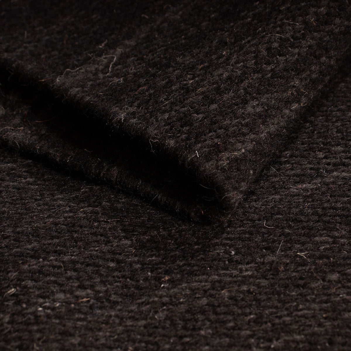 Kelim matta - trendig - 195 x 132 cm - mörkbrun