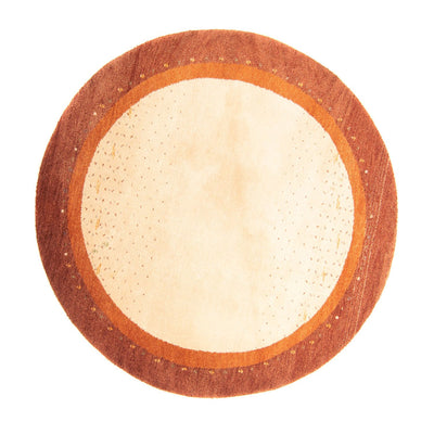 Gabbeh-matta - Indus runt  - 200 x 200 cm - beige