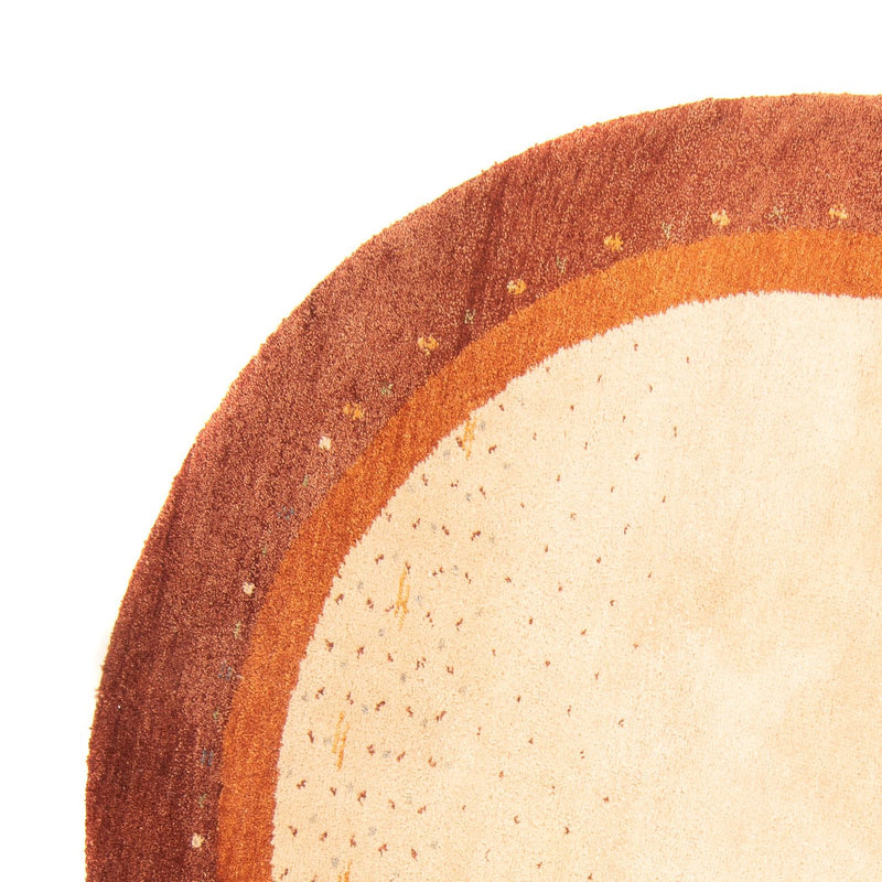 Gabbeh-matta - Indus runt  - 200 x 200 cm - beige