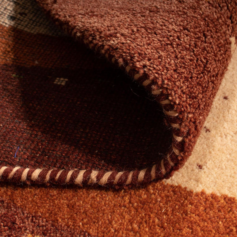 Gabbeh-matta - Indus runt  - 200 x 200 cm - beige