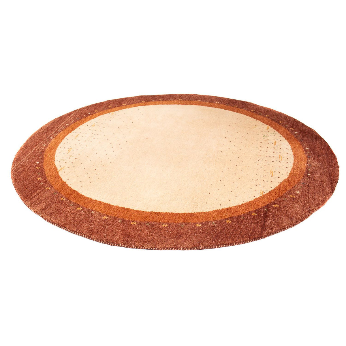 Gabbeh-matta - Indus runt  - 200 x 200 cm - beige