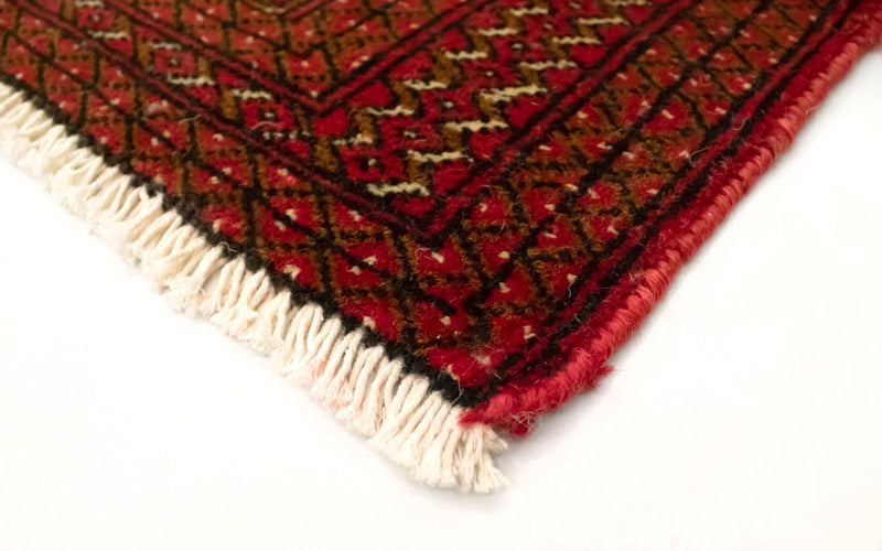 Turkaman-matta - 130 x 60 cm - röd