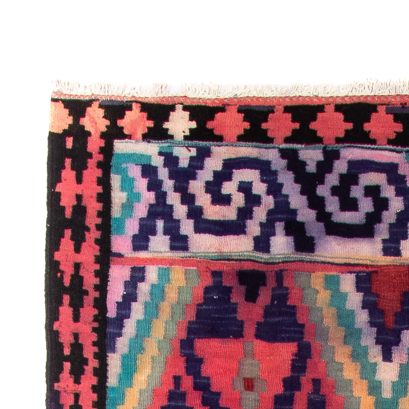 Runner Kelim-matta - gammal - 330 x 135 cm - flerfärgad