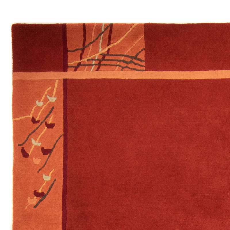 Nepal mattan - 293 x 205 cm - mörkröd