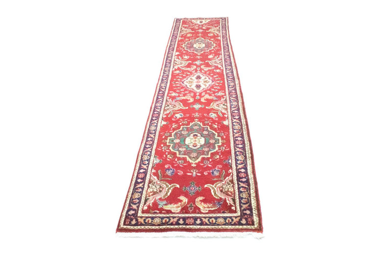 Runner Persisk matta - Tabriz - 417 x 85 cm - röd
