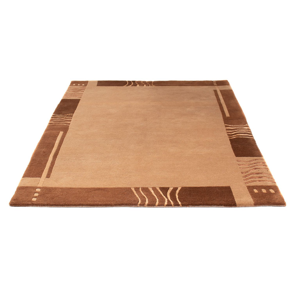 Nepal mattan - 196 x 147 cm - ljusbrun