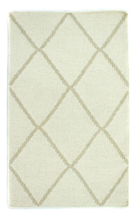 Kelim matta - trendig - 90 x 60 cm - beige