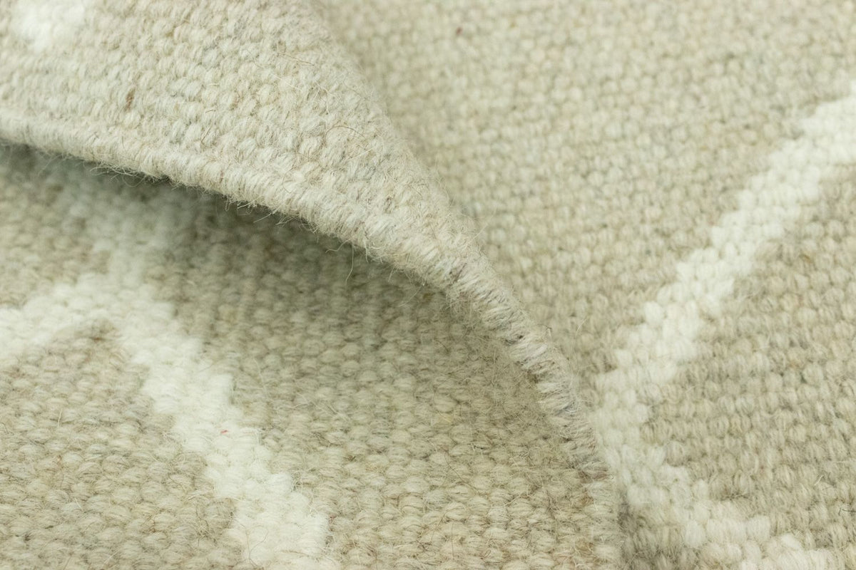 Kelim matta - trendig - 90 x 60 cm - beige