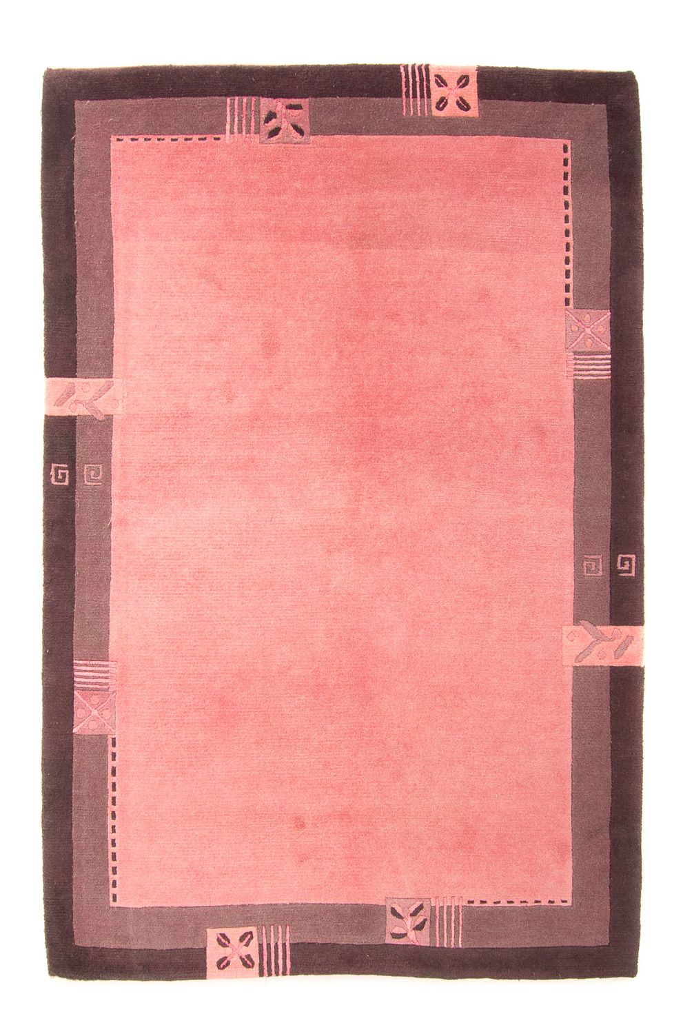 Nepal mattan - 225 x 160 cm - rosa