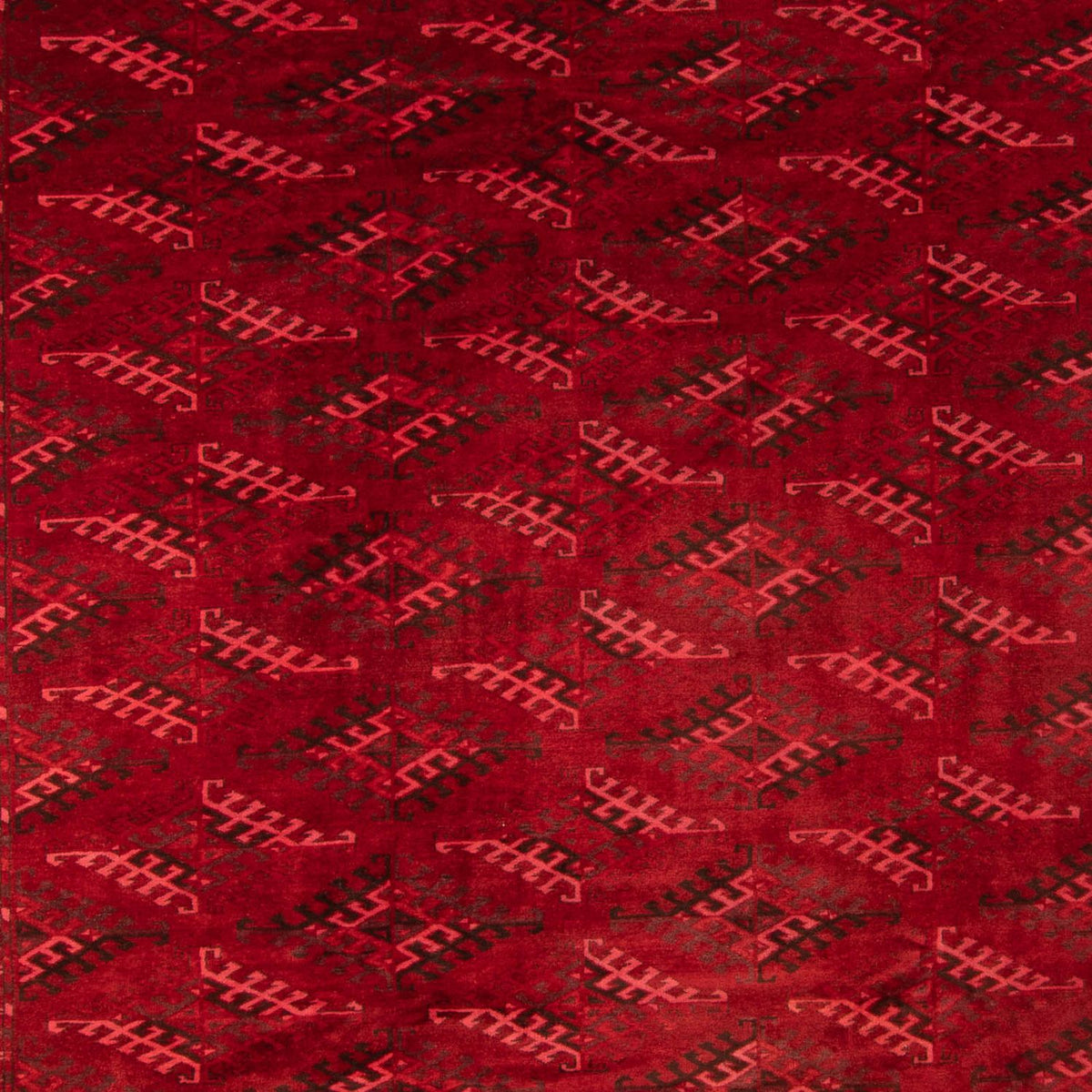 Afghansk matta - 323 x 279 cm - röd