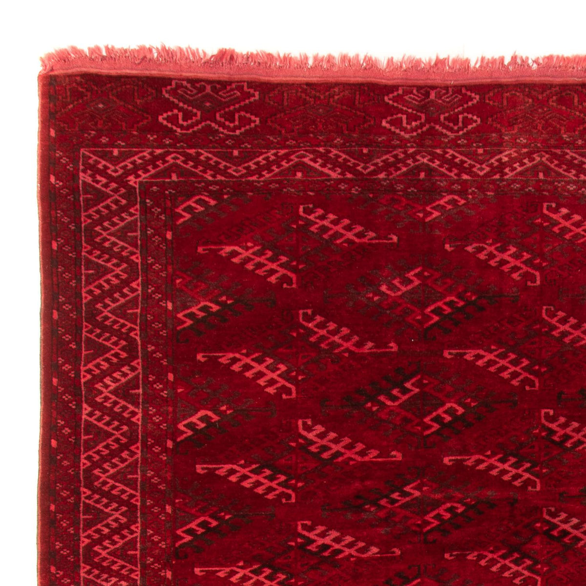 Afghansk matta - 323 x 279 cm - röd