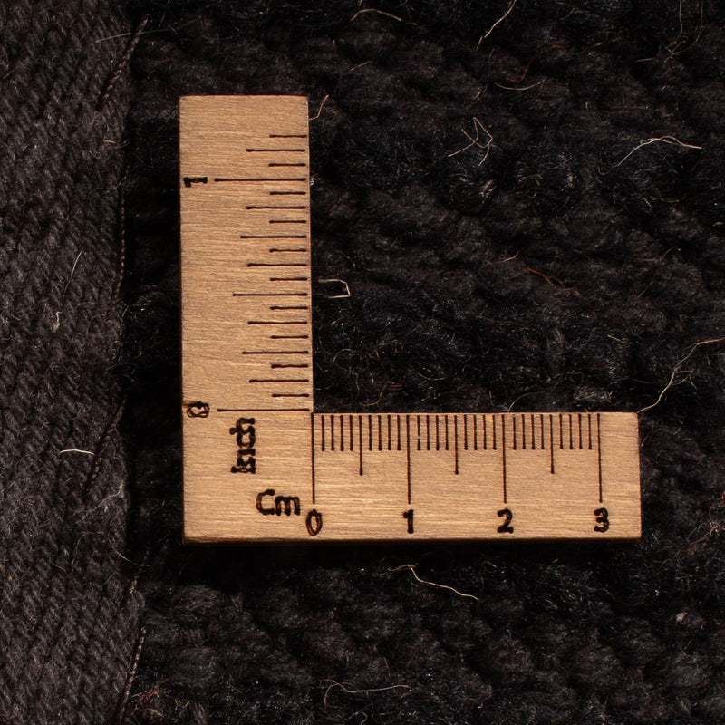 Hög luggmatta - 216 x 150 cm - svart