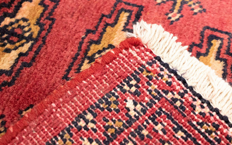Turkaman-matta - 130 x 60 cm - röd