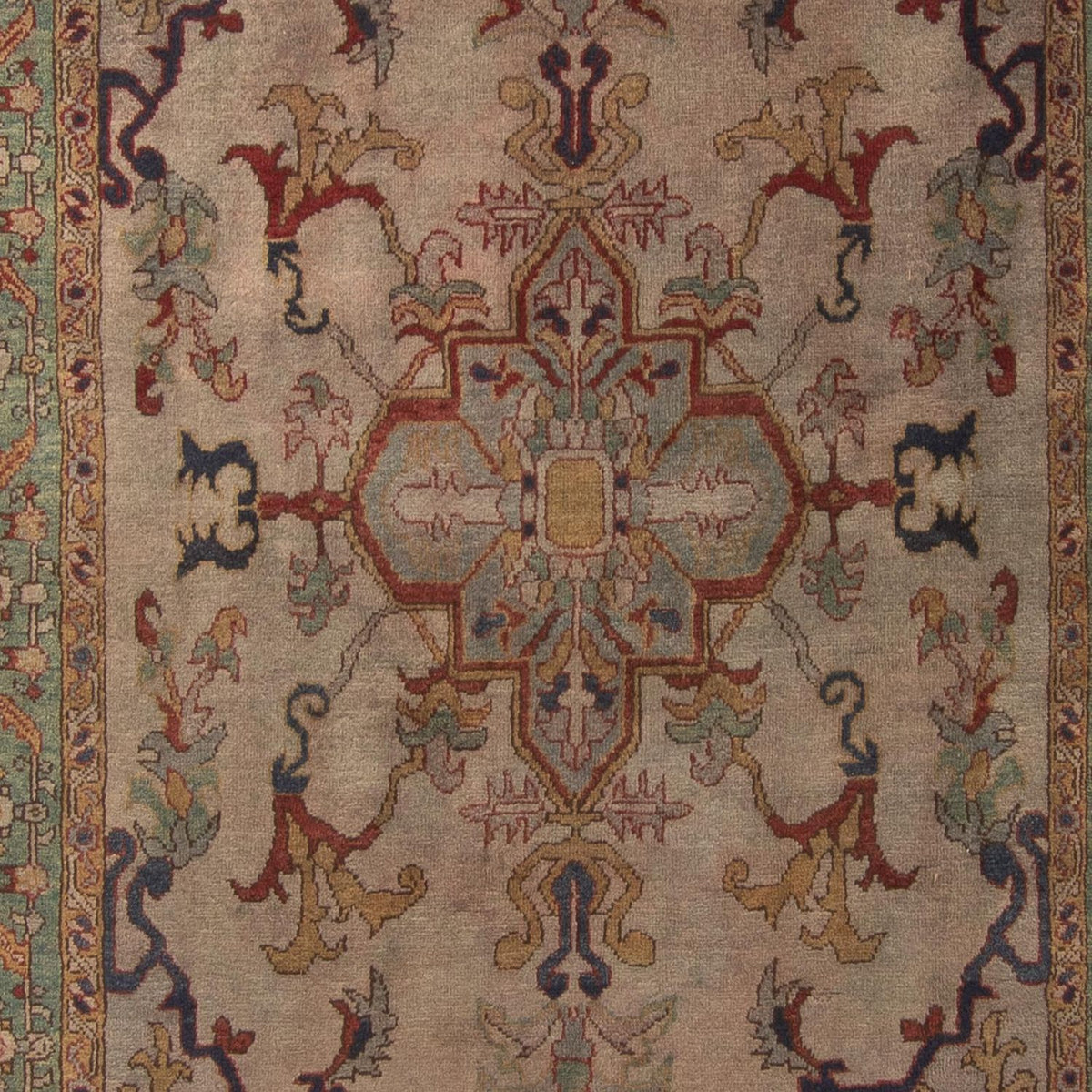 Persiska mattor - Keshan - 220 x 160 cm - ljus mocca