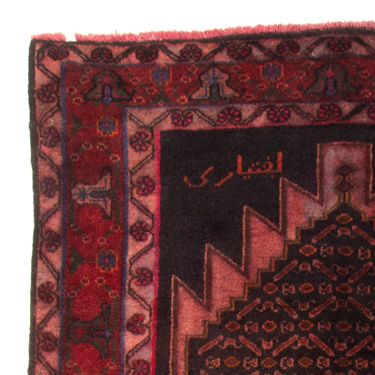 Persisk matta - Nomadic - 300 x 155 cm - mörkröd