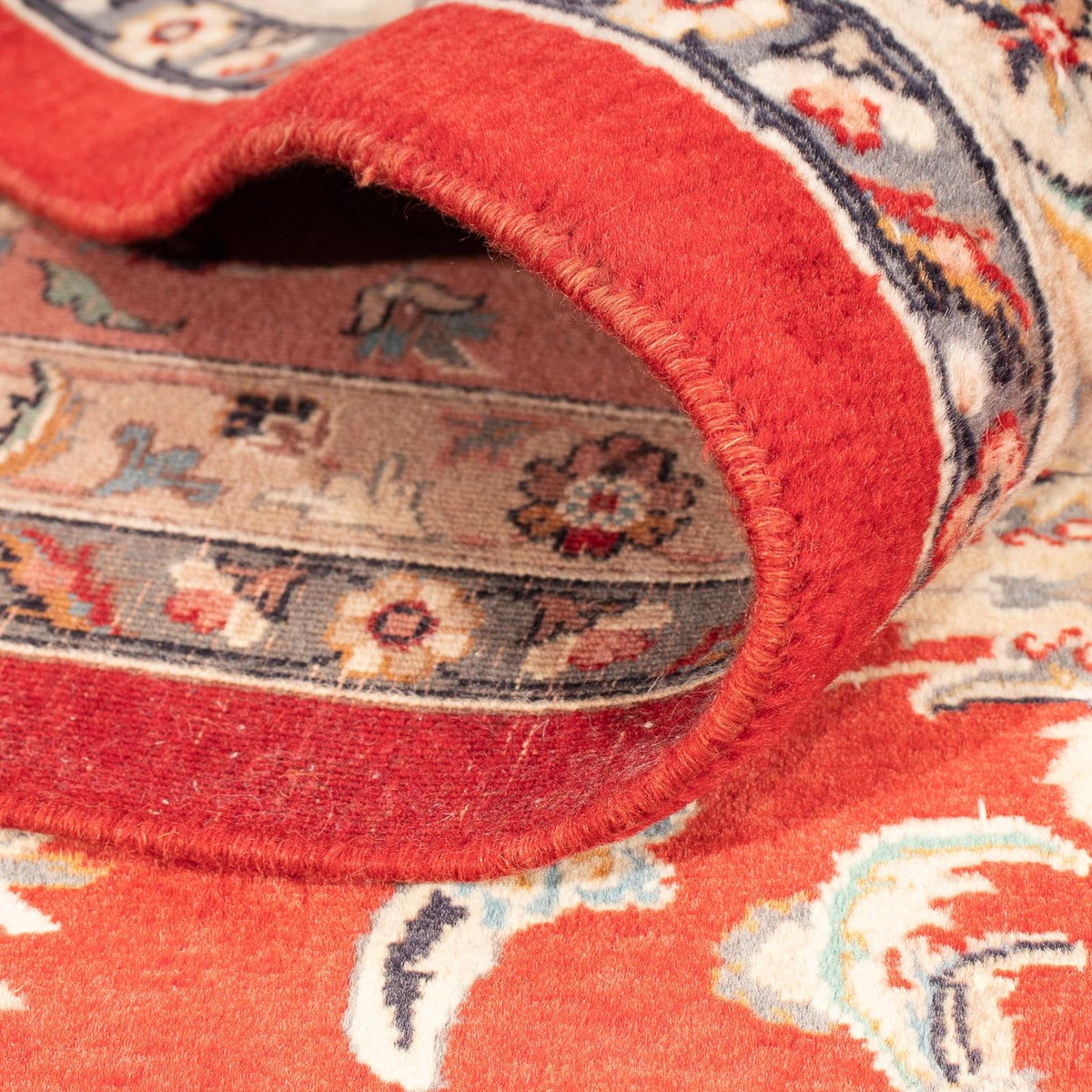 Orientaliska mattor - Tabriz - 363 x 280 cm - mörkröd